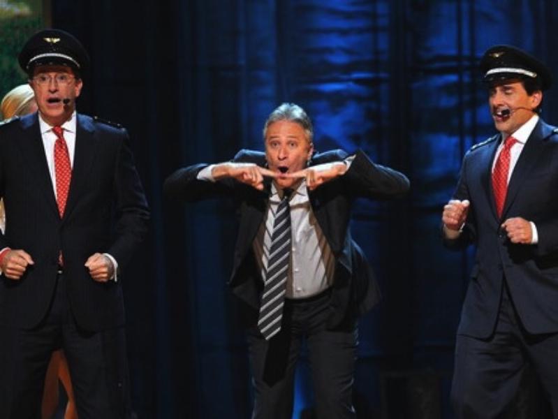 Jon Stewart, Steve Carrell and Stephen Colbert - 