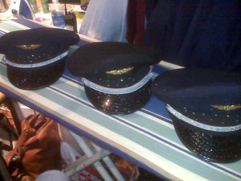 Embellished pilot hats - 
