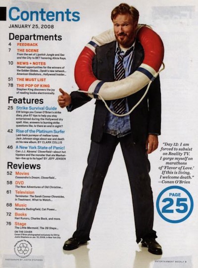 Entertainment Weekly, #975
Photo spread featuring Conan O'Brien